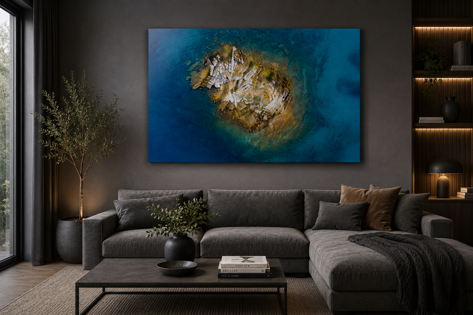 Otok u plavetnilu – Metal Print - Slika 3