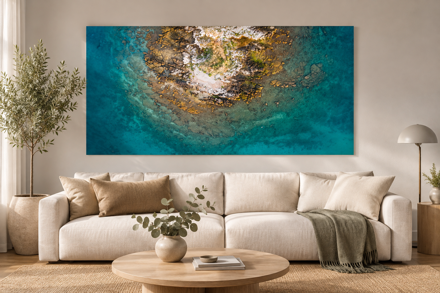 Tirkizna obala – Metal Print - Slika 2